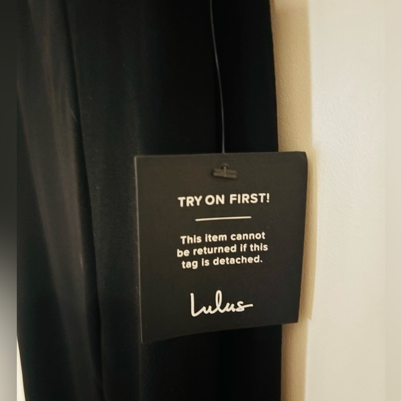 NWT Lulus Dedicated to Glamour Black Strapless Maxi Dress - Picture 9 of 11